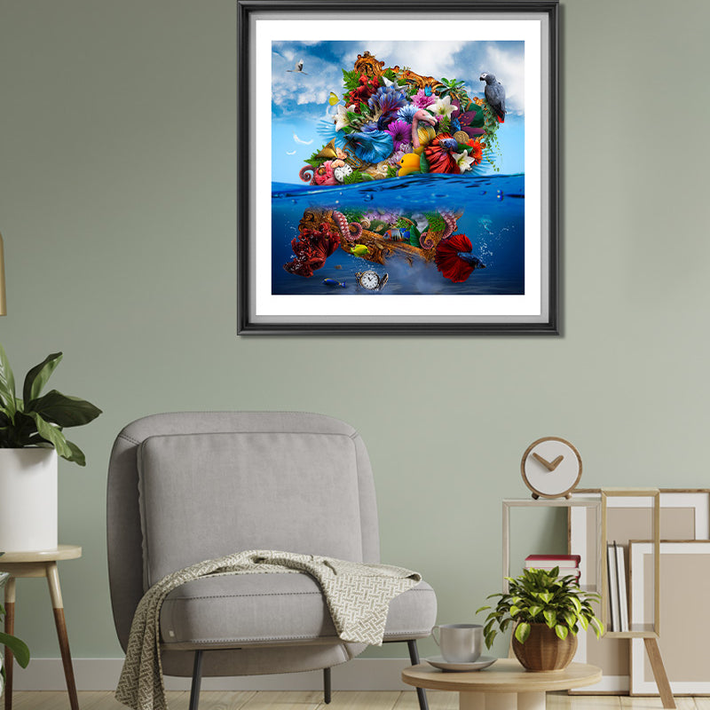This stunning clorful poster print invites us to step out of our comfort zone and exploring new perspectives is essential for personal growth and understanding.