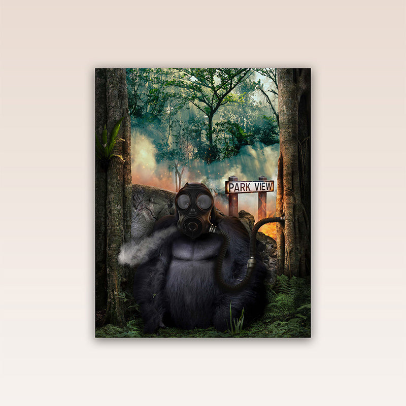 An urgent reminder of nature's indispensable role in our lives and the alarming consequences of human activity, this poster print strikes a chord.