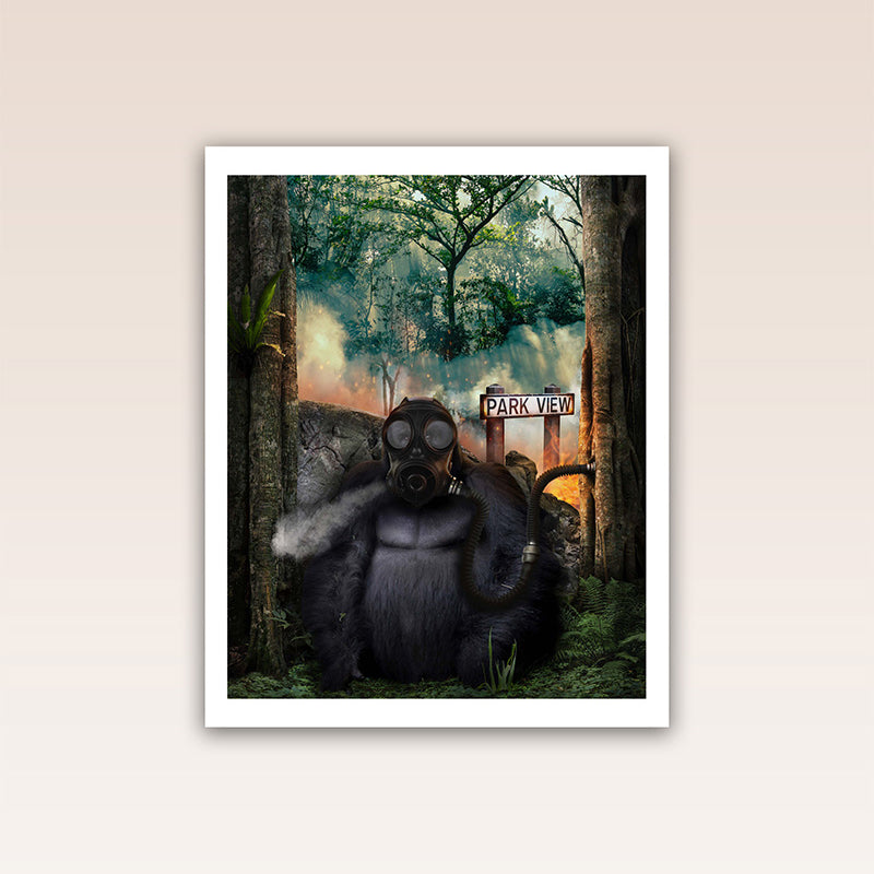 An urgent reminder of nature's indispensable role in our lives and the alarming consequences of human activity, this poster print strikes a chord.