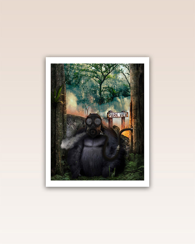 An urgent reminder of nature's indispensable role in our lives and the alarming consequences of human activity, this poster print strikes a chord.