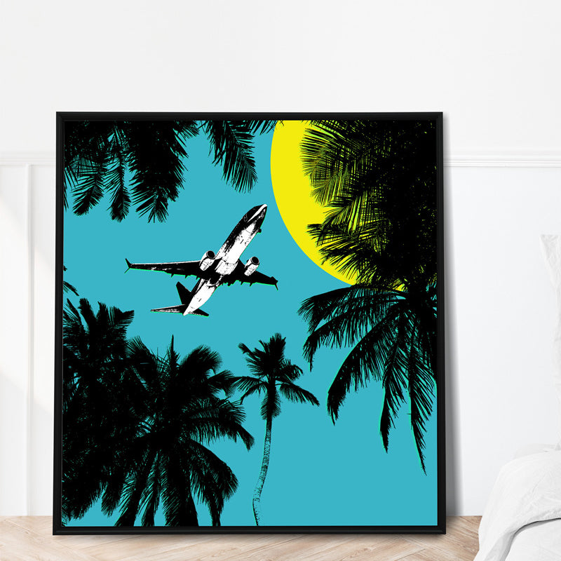 This imaginative poster print kindles the spirit of exploration and escape, inviting viewers to embark on a journey towards new horizons, where boundless opportunities await.